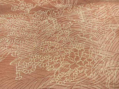 平和屋着物■上質な小紋 草花文 暈し染め 正絹 逸品 AABF2519ph