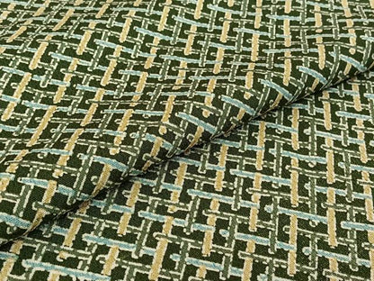 平和屋着物▽上質な小紋 単衣 幾何学文様 正絹 逸品 AABF2525jh