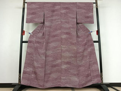 平和屋着物▽江戸小紋 単衣 寄せ小紋柄 正絹 逸品 AABF2527jh
