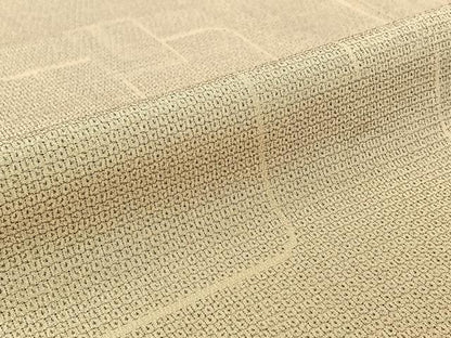 平和屋着物▽本塩沢 単衣 110亀甲 幾何学文様 正絹 逸品 AABF2536jh