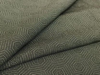 平和屋着物▽江戸小紋　単衣　亀甲文　黒地　正絹　逸品　AABF2540jh