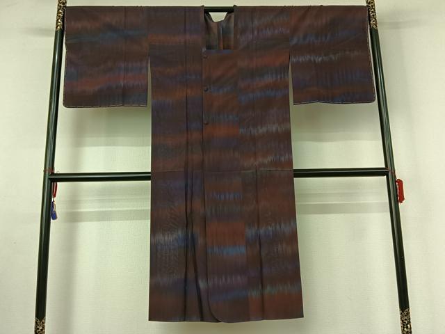 平和屋着物▽道行コート スリーシーズン 春夏秋 塵除け 霞文 正絹 逸品 AABF2541jh