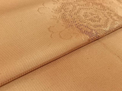 平和屋着物▽上質な紬 単衣 刺繍 蜀江花文 暈し染め 正絹 逸品 AABF2549jh