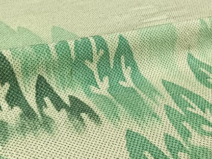 平和屋着物▽本塩沢 訪問着 単衣 樹林文 正絹 逸品 AABF2552jh