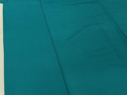 平和屋着物▽色無地　単衣　納戸色　洗える着物　AABF2555jh
