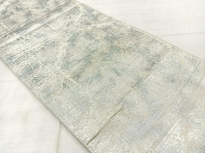 平和屋着物◎六通柄袋帯　宝相華　銀糸　正絹　逸品　AABF2591uk