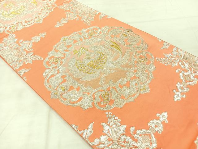 平和屋着物◎六通柄袋帯　鳳凰華文　金銀糸　正絹　逸品　AABF2597uk
