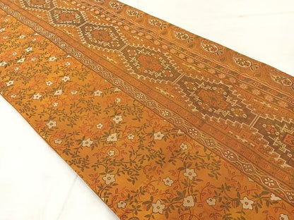 平和屋着物◎六通柄袋帯 花間道 正絹 逸品 AABF2632uk
