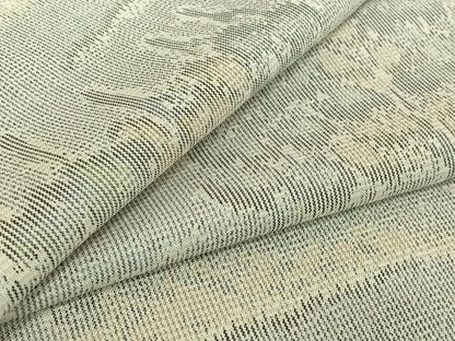 平和屋着物▽本場大島紬　白大島　単衣　風景文　正絹　逸品　AABF2721jh