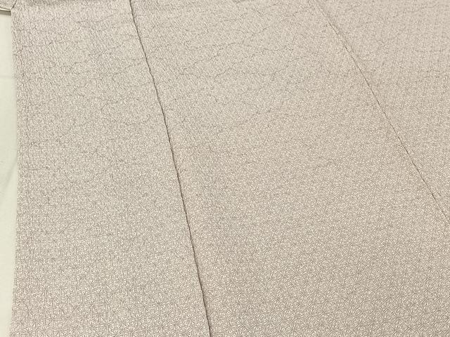 平和屋着物▽上質な小紋 単衣 亀甲文 正絹 逸品 AABF2730jh
