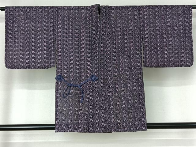 平和屋着物▽道中着 スリーシーズン 春夏秋 塵除け 草葉文 AABF2738jh