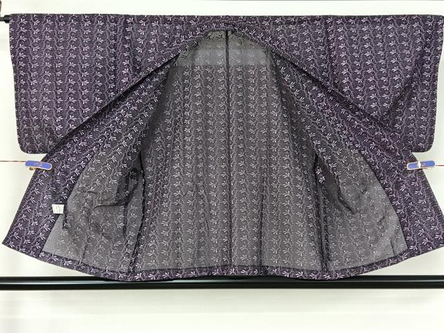 平和屋着物▽道中着 スリーシーズン 春夏秋 塵除け 草葉文 AABF2738jh