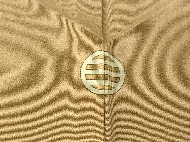 平和屋着物▽上質な小紋 単衣 杢目文 正絹 逸品 AABF2743jh