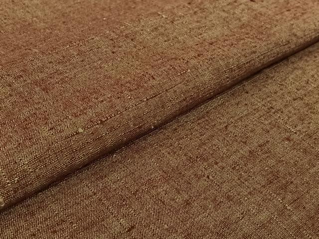 平和屋着物▽上質な紬 単衣 霞文 高島屋扱い 正絹 逸品 AABF2745jh