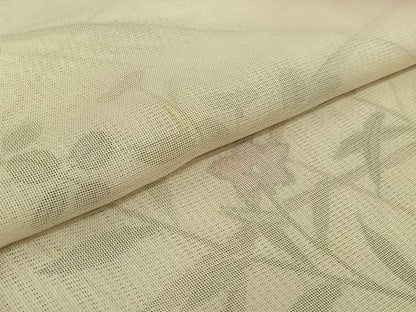 平和屋着物▽訪問着 無双 紗袷 紗×絽 草花文 銀彩 正絹 逸品 AABF2752jh