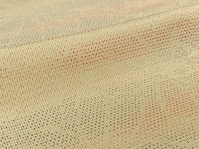平和屋着物▽本塩沢 単衣 花尽くし文 正絹 逸品 AABF2754jh