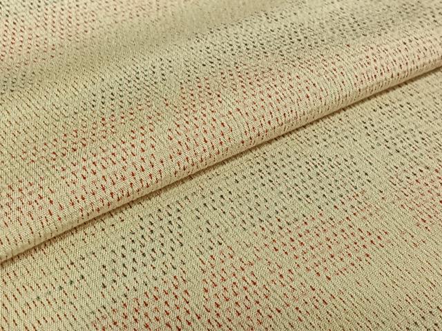 平和屋着物▽本塩沢 単衣 花尽くし文 正絹 逸品 AABF2754jh