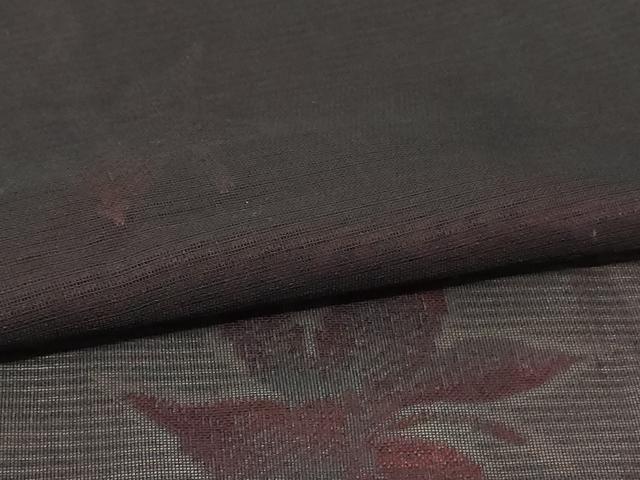 平和屋着物＊夏物 小紋 絽 舞花文 正絹 逸品 AABF2768jd