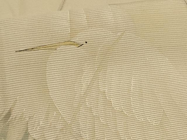 平和屋着物＊夏物 訪問着 絽 手描き 白鷺 金彩 正絹 逸品 AABF2771jd