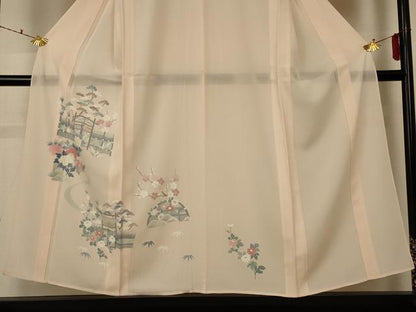 平和屋着物＊夏物 訪問着 絽 松竹梅 正絹 逸品 AABF2785jd