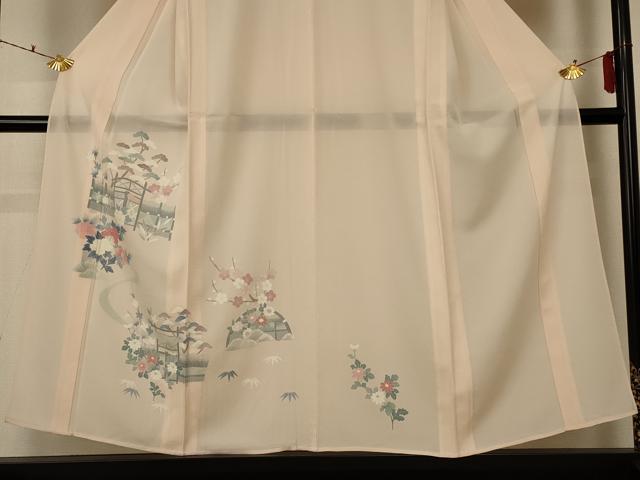 平和屋着物＊夏物 訪問着 絽 松竹梅 正絹 逸品 AABF2785jd