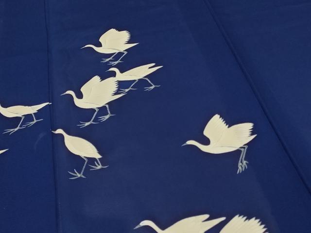 平和屋着物＊夏物 訪問着 絽 鳥 正絹 逸品 AABF2797jd