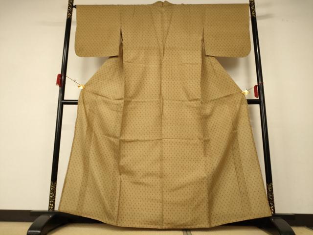 平和屋着物＊夏物 紗紬 十字絣 正絹 逸品 AABF2801jd