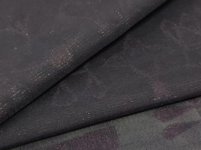 平和屋着物＊夏物 小紋 紗 幾何学文様 正絹 逸品 AABF2803jd