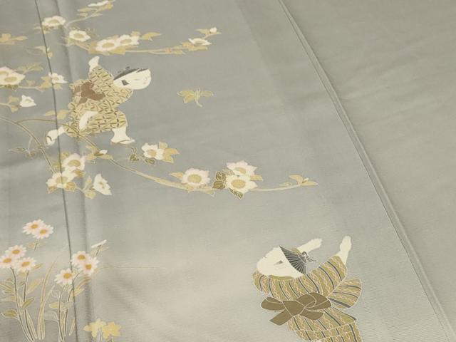 平和屋着物＊夏物 訪問着 絽 童子 暈し染め 正絹 逸品 AABF2804jd