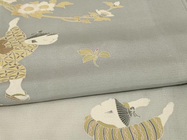 平和屋着物＊夏物 訪問着 絽 童子 暈し染め 正絹 逸品 AABF2804jd
