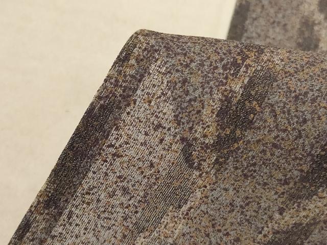 平和屋着物＊夏物 小紋 紗 変わり縞 正絹 逸品 AABF2808jd