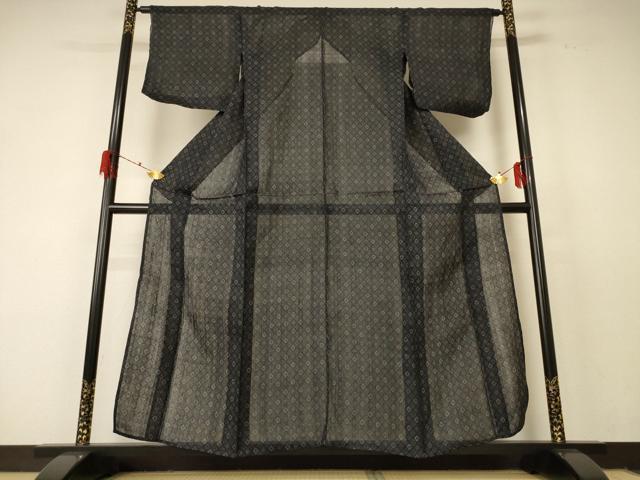 平和屋着物＊夏物 重要無形文化財 本場宮古上布 菱文 苧麻 逸品 AABF2812jd