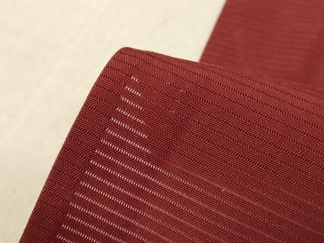 平和屋着物＊夏物 色無地 絽 海老茶色 正絹 逸品 AABF2814jd