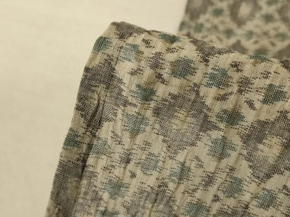 平和屋着物＊夏物 小千谷ちぢみ 幾何学文様 麻 逸品 AABF2815jd