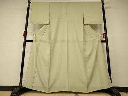 平和屋着物＊夏物 色無地 絽 若芽色 正絹 逸品 AABF2816jd