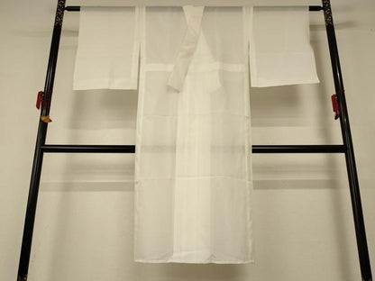 平和屋着物＊夏物 長襦袢 絽 白色 洗える着物 AABF2819jd