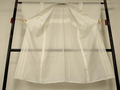 平和屋着物＊夏物 長襦袢 絽 白色 洗える着物 AABF2819jd