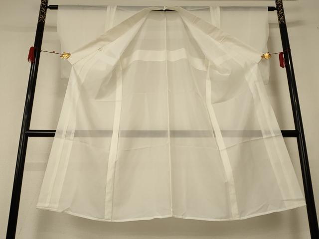 平和屋着物＊夏物 長襦袢 絽 白色 洗える着物 AABF2819jd