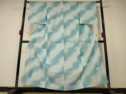 平和屋着物＊夏物 小紋 絽 辻が花 暈し染め 洗える着物 AABF2820jd