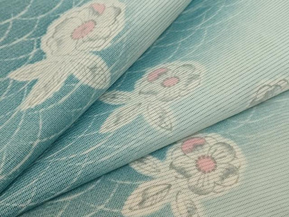 平和屋着物＊夏物 小紋 絽 辻が花 暈し染め 洗える着物 AABF2820jd