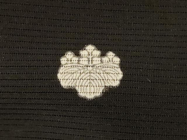 平和屋着物＊夏物 黒留袖 絽 地紙人物花文 金彩 洗える着物 AABF2825jd