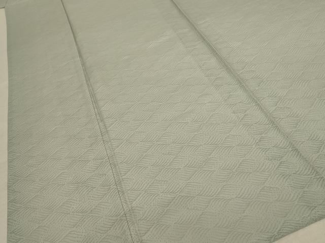 平和屋着物＊夏物 色無地 作家物 立波紋紗 柳鼠色 正絹 逸品 AABF2828jd