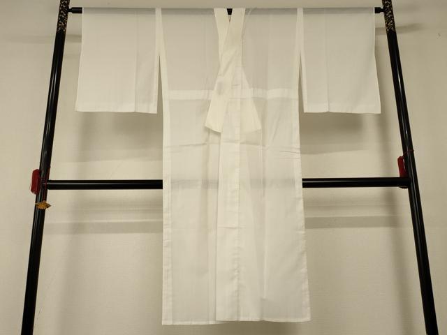 平和屋着物＊夏物 長襦袢 絽 白色 洗える着物 AABF2829jd
