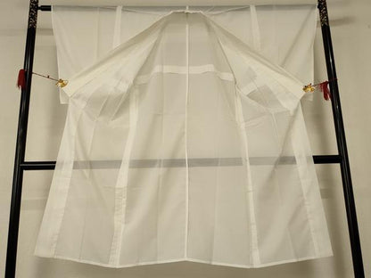平和屋着物＊夏物 長襦袢 絽 白色 洗える着物 AABF2829jd
