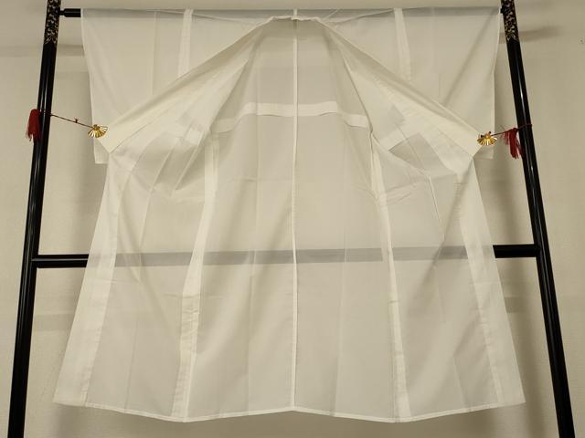 平和屋着物＊夏物 長襦袢 絽 白色 洗える着物 AABF2829jd