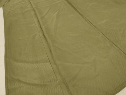 平和屋着物＊夏物 色無地 絽 黄海松茶色 正絹 逸品 AABF2837jd