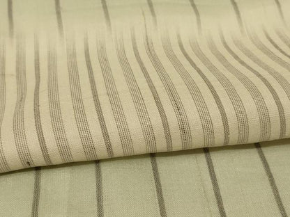 平和屋着物＊夏物 生紬 変わり縞 正絹 逸品 AABF2838jd