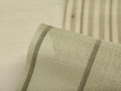 平和屋着物＊夏物 生紬 変わり縞 正絹 逸品 AABF2838jd