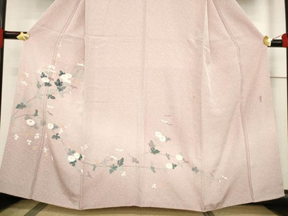 平和屋着物●訪問着 友禅 吉祥 枝花文 正絹 逸品 AABF2841ck