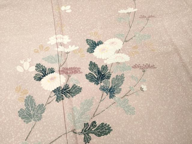 平和屋着物●訪問着 友禅 吉祥 枝花文 正絹 逸品 AABF2841ck